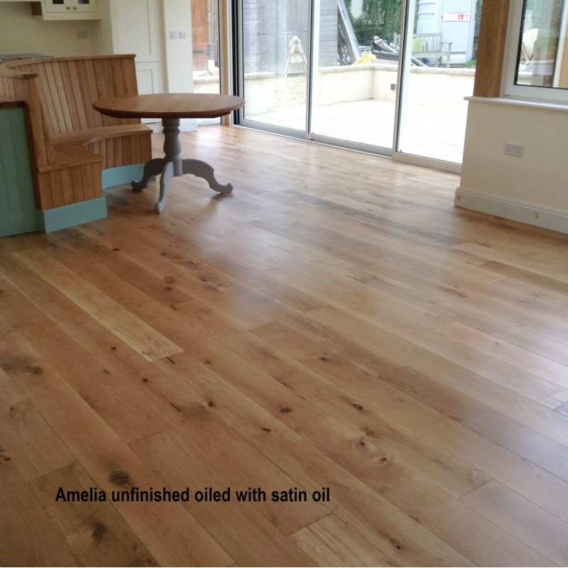 OFD Oak Amelia Unfinished Engineered Wood Flooring